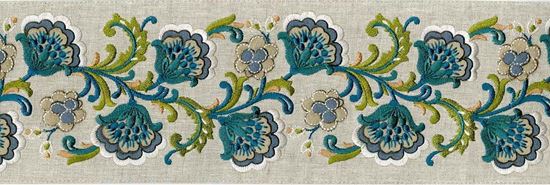 Picture of CLARINDA EMB. TAPE-TEAL