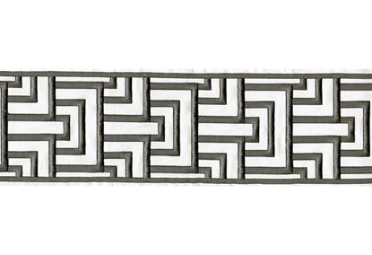 Picture of ELVIRA EMB. TAPE-CHARCOAL