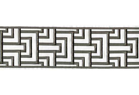 Picture of ELVIRA EMB. TAPE-CHARCOAL