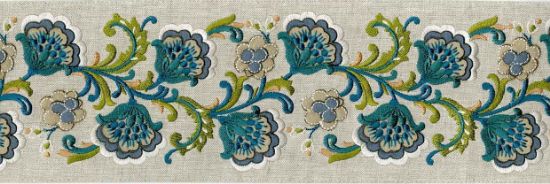 Picture of CLARINDA EMB. TAPE-TEAL