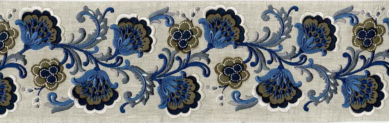 Picture of CLARINDA EMB. TAPE-NAVY