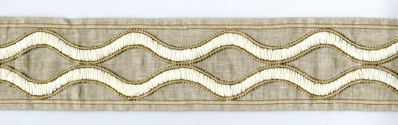 Picture of YAMUNA EMB TAPE-OATMEAL